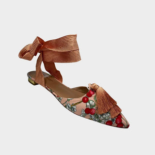 Aquazzura-flat-shoes-with-bow-and-print-Glamorizta