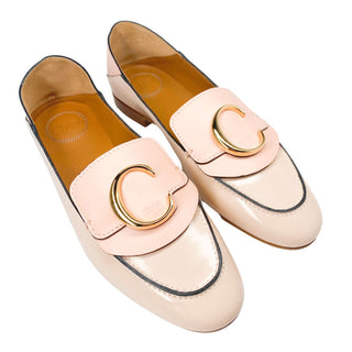 Chloe-C-loafers-shoes-pink-patent-leather-Glamorizta