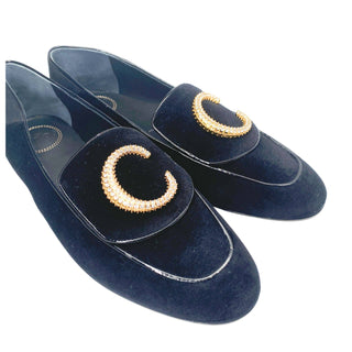 Chloe-loafers-velvet-black