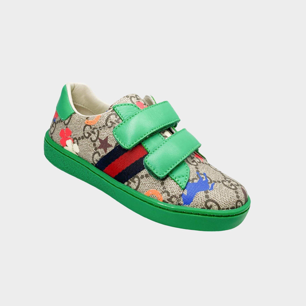 Gucci Kids Ace GG Sneakers Green