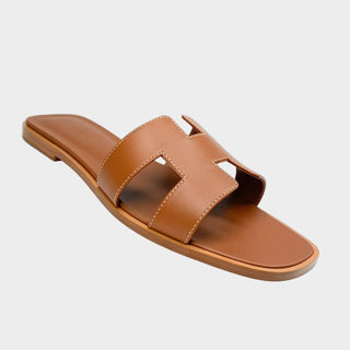 Hermes Oran Sandals gold
