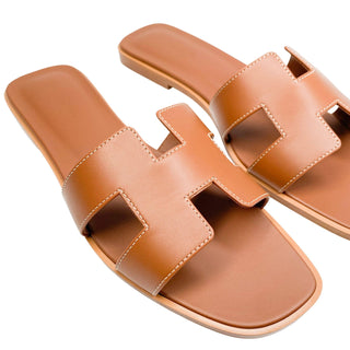 Hermes Oran Sandals gold