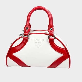 Prada-Bowling-Bag-red-white-Leather-Glamorizta