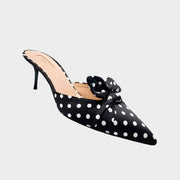Aquazzura-Kitten-Heels-Mules-Bow-Tie-Glamorizta-forsale