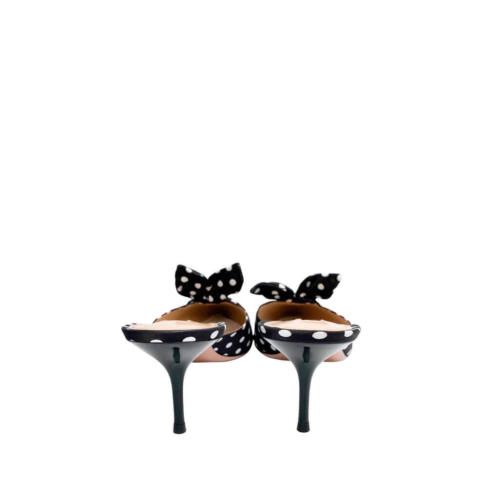 Aquazzura-Kitten-Heels-Mules-Bow-Tie-Glamorizta-forsale