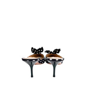 Aquazzura-Kitten-Heels-Mules-Bow-Tie-Glamorizta-forsale