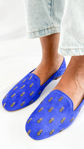 Aquazzura-Navy-Suede-Loafers-Glamorizta-forsale