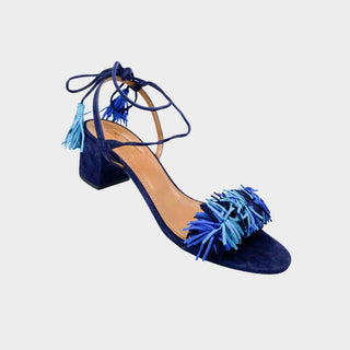 Aquazzura-navy-blue-sandals-Glamorizta-forsale
