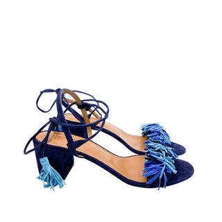Aquazzura-navy-blue-sandals-Glamorizta-forsale