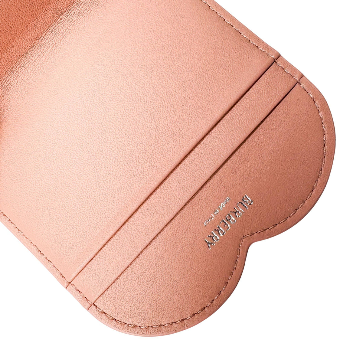 Burberry card wallet in pink leather