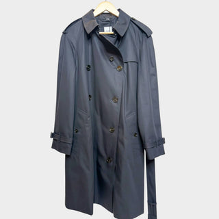 Front view of Burberry Hillington Trench Coat in black buy in South Africa