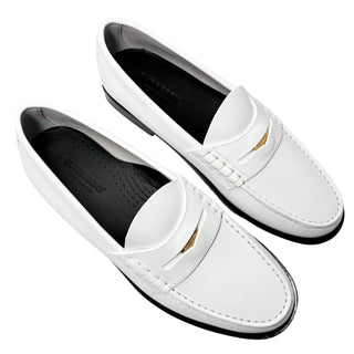 Burberry Rupert Coin loafers in white leather