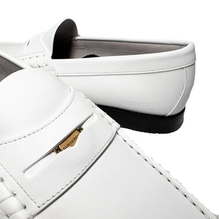 Burberry Rupert Coin loafers in white leather