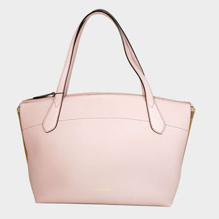 Burberry Welburn Tote bag in pink with house check, canvas and leather