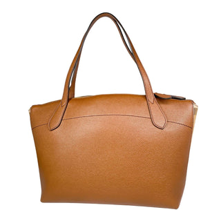 Burberry Tote bag leather and canvas in brown