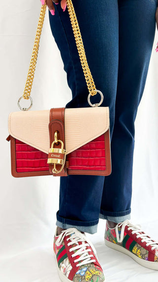 Chloe-Aby-bag-leather-red-pink-Glamorizta