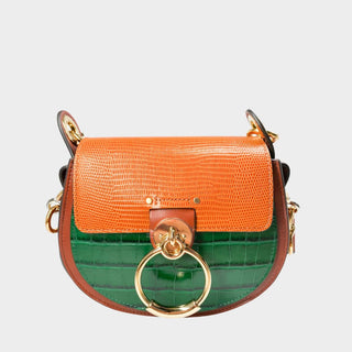 Chloe-Tess-bag-green-brown-leather-Glamorizta