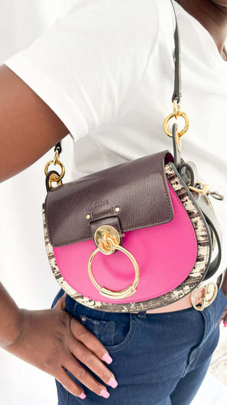 Chloe-Tess-bag-pink-dark-purple-leather-Glamorizta