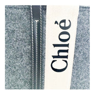 Chloe-Woody-Tote-Bag-grey-with-logo-strap-Glamorizta