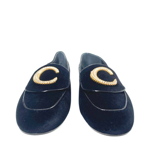 Chloe-loafers-velvet-black