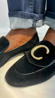 Chloe-loafers-velvet-black