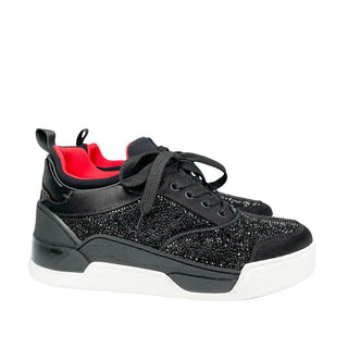 Christian-Louboutin-Trainers-Ladies-Black and red-Glamorizta