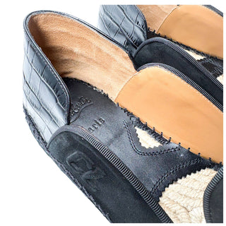 Close-up of Christian Louboutin Varsi Espadon Espadrilles showcasing elegant casual design and signature Louboutin craftsmanship