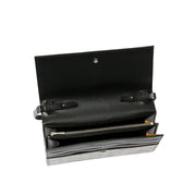 Open interior view of Goyard Varenne Continental Wallet displaying organized card slots and bill compartments.