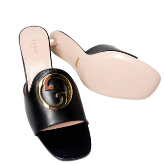 Gucci Blondie mules sandals black