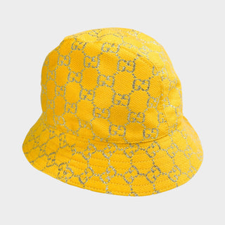 Gucci canvas bucket hat GG print yellow