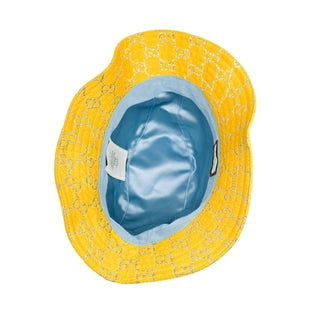 Gucci canvas bucket hat GG print yellow