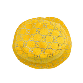 Gucci canvas bucket hat GG print yellow