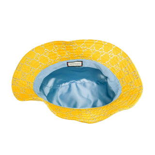 Gucci canvas bucket hat GG print yellow