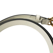Gucci GG Marmont Belt white and brown