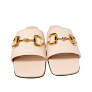 Gucci Horsebit nude slippers
