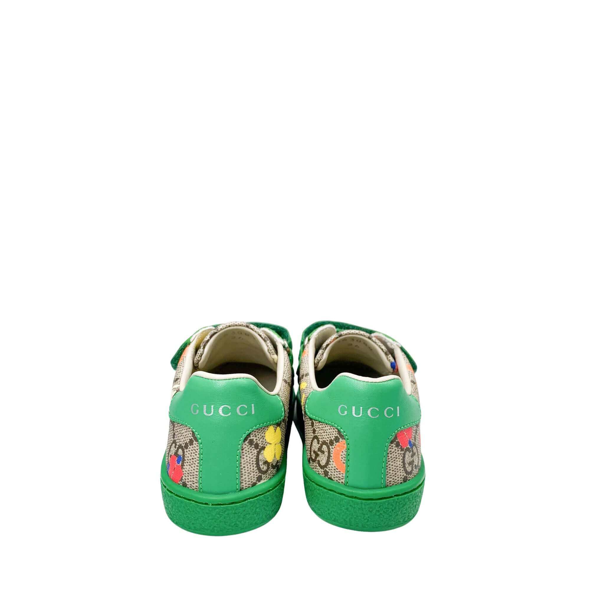 Gucci Kids Ace GG Sneakers Green 25