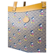 Gucci x Mickey Mouse tote bag brown canvas and leather