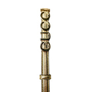 Gucci Plutone gold leather belt - elegant Italian accessory blending modern luxury and timeless style