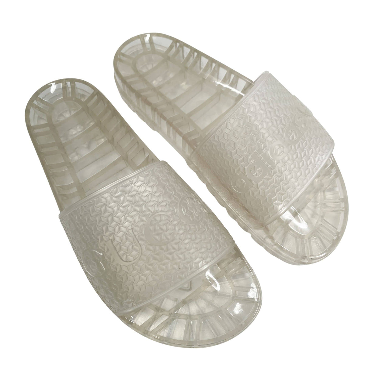 Gucci x Adidas Pool sandals transparent