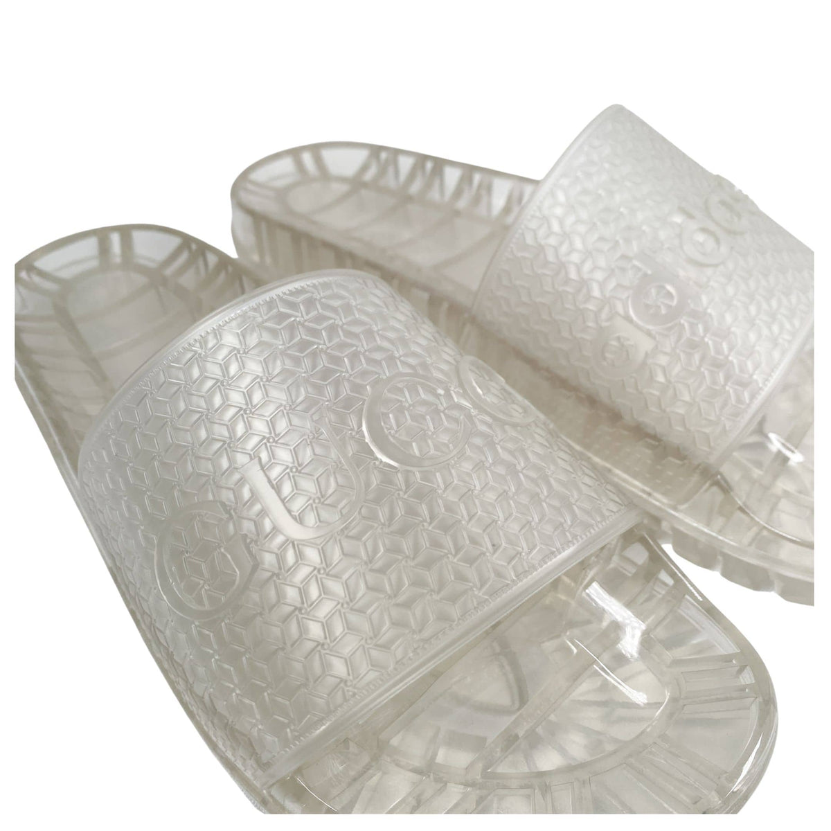 Gucci x Adidas Pool sandals transparent