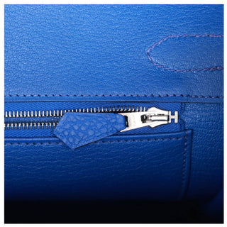 Hermes Birkin 30 bleu royale, Togo leather, palladium hardware