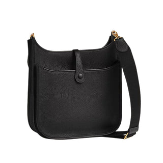 Hermes Evelyne 29 bag black with gold-tone hardware
