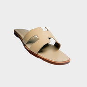 Hermes Oran Sandals Beige Lin where to purchase in South Africa