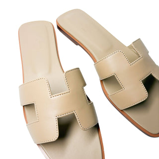 Hermes Oran Sandals Beige Lin where to purchase in South Africa