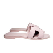 Hermes Oran Sandals Rose Cancan