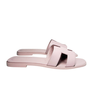 Hermes Oran Sandals Rose Cancan