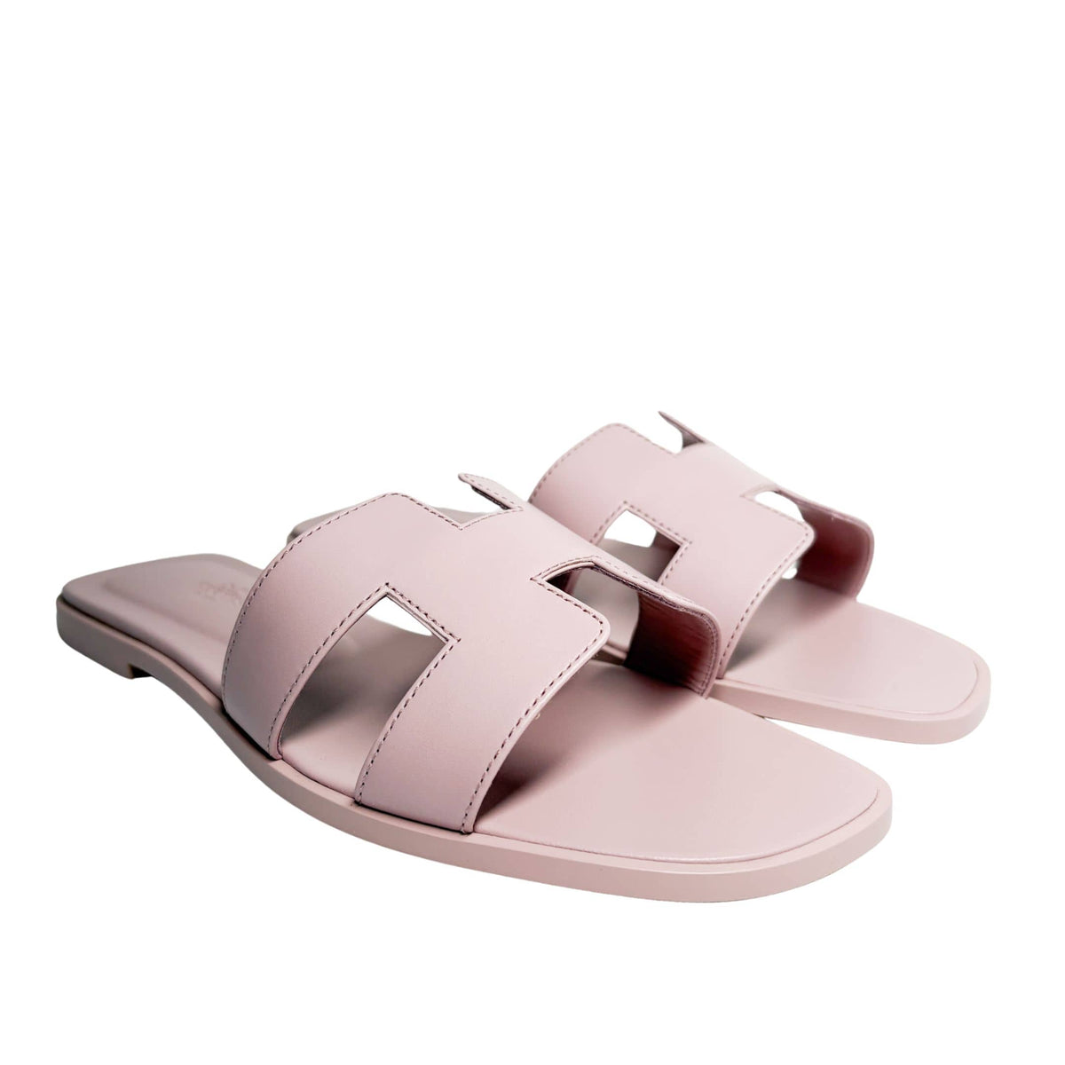Hermes Oran Sandals Rose Cancan
