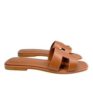 Hermes Oran Sandals gold