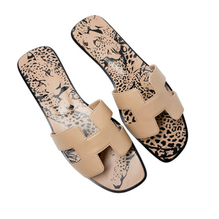 Hermes Oran sandals leopard limited edition Glamorizta forsale