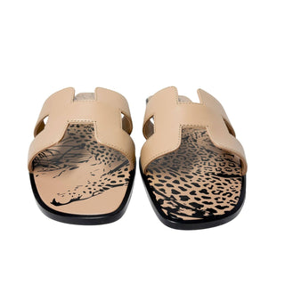 Hermes Oran sandals leopard limited edition Glamorizta forsale